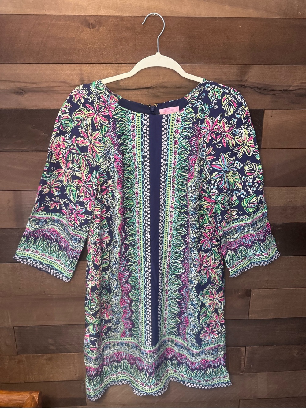 Lilly Pulitzer Floral Border Print Tunic Dress - Bright Multicolor